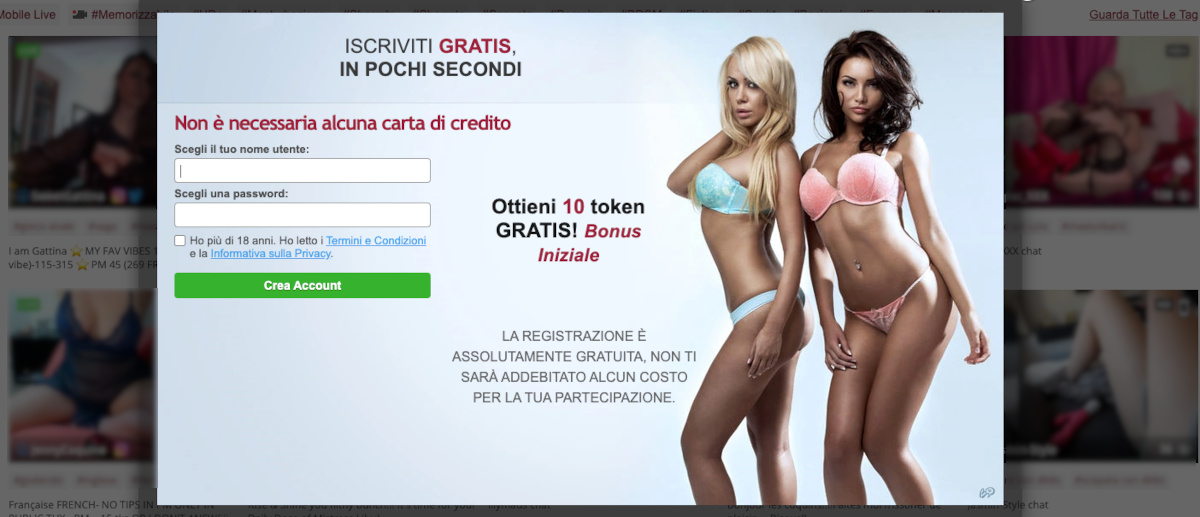 Iscrizione Gratuita BongaCams